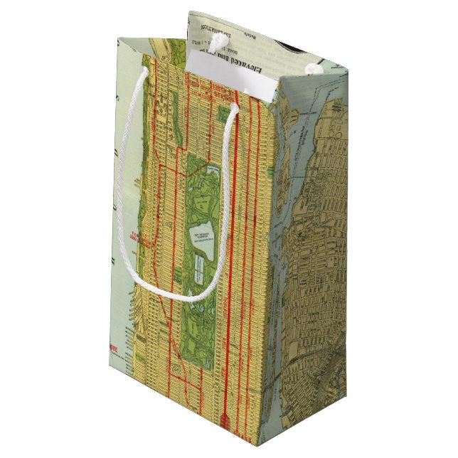 Sacola Para Presentes Pequena Coração de New York (Verso inclinado)