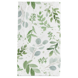 Sacola Para Presentes Pequena Cores Aquáticas Quimadas