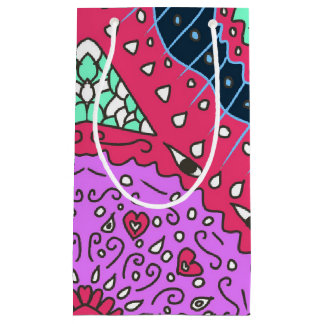 Sacola Para Presentes Pequena Cores do padrão