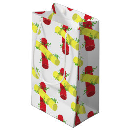 Sacola Para Presentes Pequena Crackers de Natal