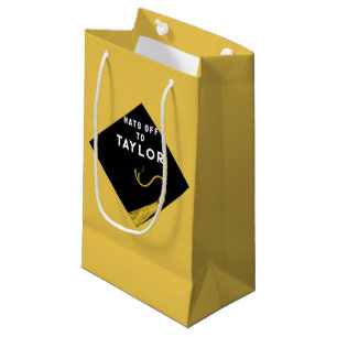 Sacola Para Presentes Pequena Creative Dourado Graduation Medium Gift Bag