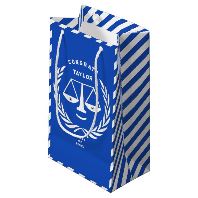 Sacola Para Presentes Pequena Creative Law School Graduation Small Gift Bag (Frente inclinada)