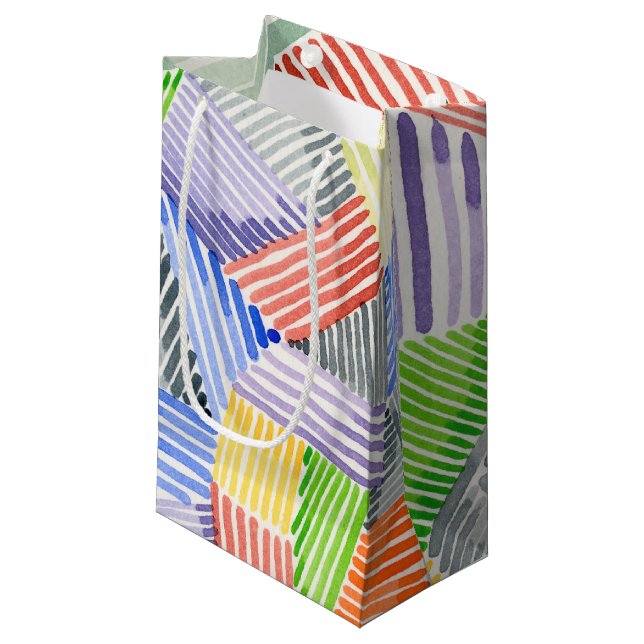 Sacola Para Presentes Pequena Crosshatch Quilt I (Frente inclinada)