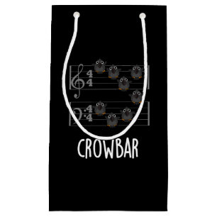 Sacola Para Presentes Pequena Crow Bar Música Engraçada Pássaro Escuro BG