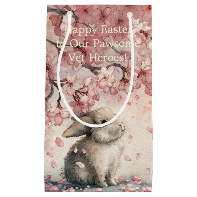 Sacola Para Presentes Pequena Cute Easter Gift Bag for Veterinary Personal (Frente)