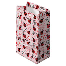 Sacola Para Presentes Pequena Cute Ladybug Pattern Gift Bag