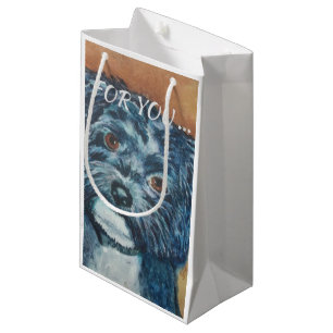 SACOLA PARA PRESENTES PEQUENA CUTIE BLACK HAVANESE