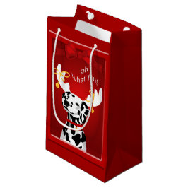 Sacola Para Presentes Pequena Dalmatian Deer Dog Fress