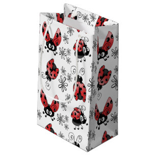 Sacola Para Presentes Pequena Damibugs Whimsical Com Flores