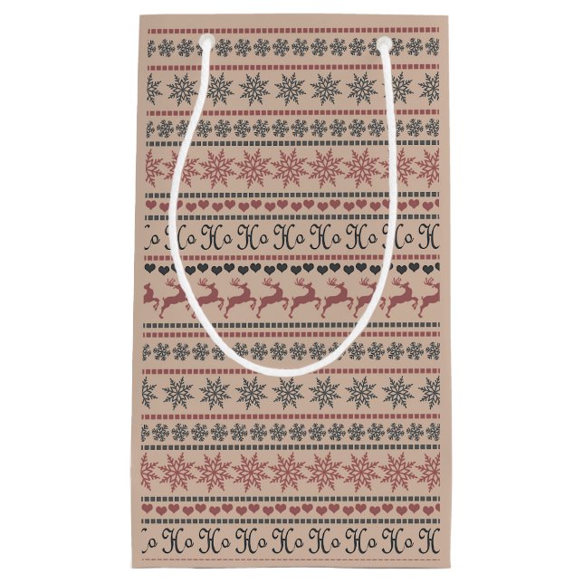 Sacola Para Presentes Pequena décor de Noël (Frente)