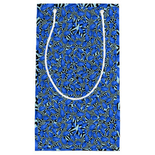 Sacola Para Presentes Pequena Deixa o padrão 22.w.Cinza azul BG