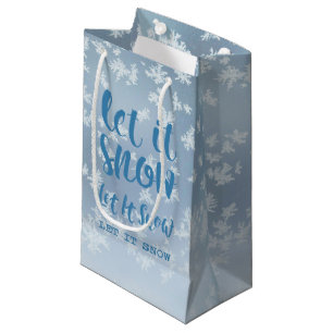 Sacola Para Presentes Pequena Deixe-A Neve, Deixe-A Neve, Deixe-A Neve!