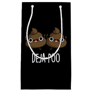Sacola Para Presentes Pequena Deja Poo Funny Dupla Poop Dark BG