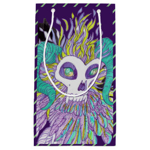 Sacola Para Presentes Pequena Demon Feather Spooky Monster