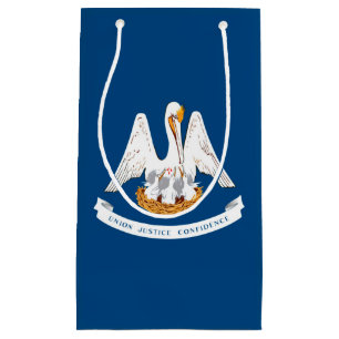Sacola Para Presentes Pequena Design da bandeira do estado de Louisiana