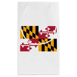 Sacola Para Presentes Pequena Design da bandeira do estado de Maryland