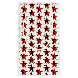 SACOLA PARA PRESENTES PEQUENA DESIGN DE GINÁSTICA DE HOLIDAY RED