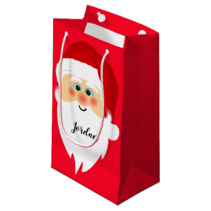 Sacola Para Presentes Pequena Design do Papai Noel - Saco do Presente