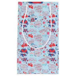 Sacola Para Presentes Pequena Dia da Mãe BG 02 LBlue BG