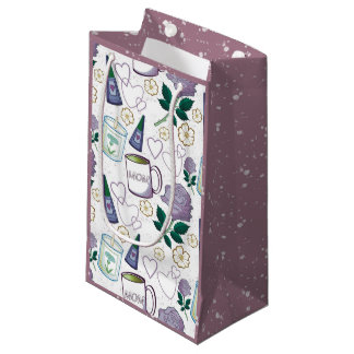 Sacola Para Presentes Pequena Dia das Mães Lavanda