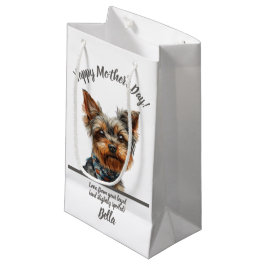 Sacola Para Presentes Pequena Dia de as mães Bonito Yappy Yorkie