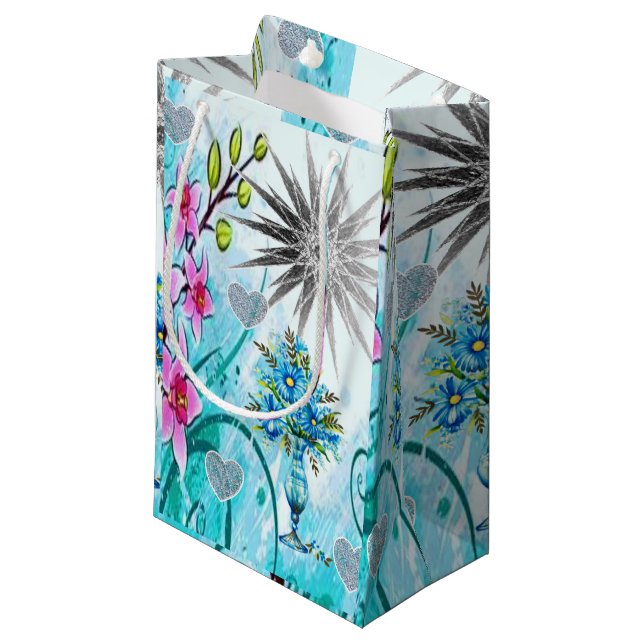 Sacola Para Presentes Pequena Dia de as mães Gift Bag (Frente inclinada)