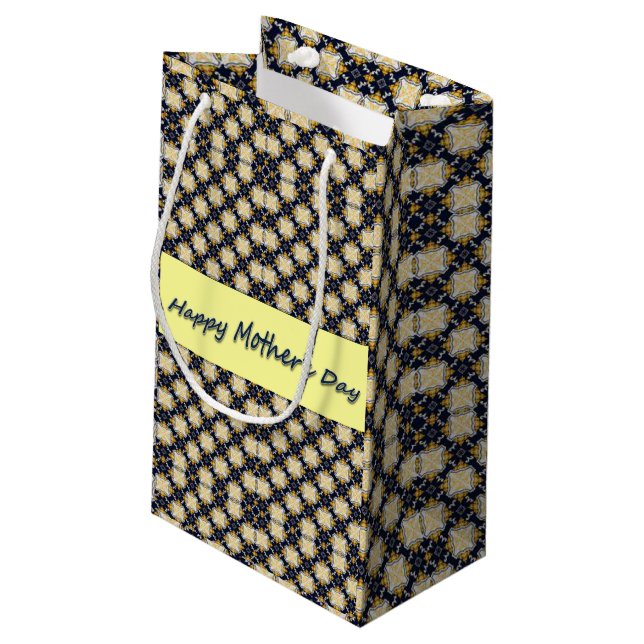 Sacola Para Presentes Pequena Dia de as mães Gift Bag (Verso inclinado)