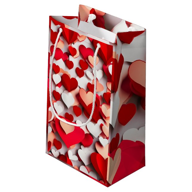 Sacola Para Presentes Pequena Dia de os namorados (Verso inclinado)