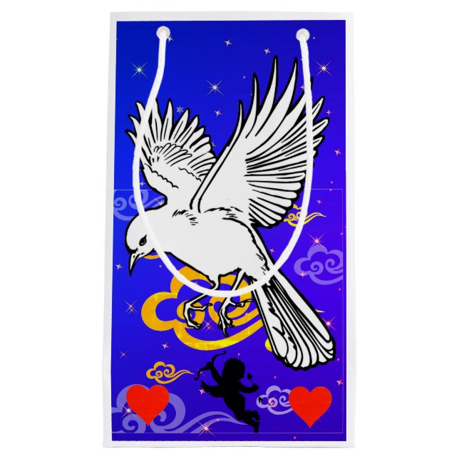 SACOLA PARA PRESENTES PEQUENA DIA DE OS NAMORADOS DE ARTE ORIGINAL BAG (Frente)