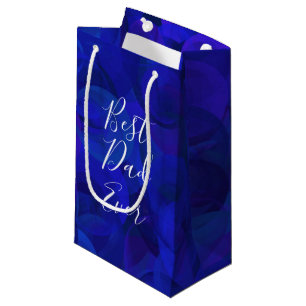 Sacola Para Presentes Pequena Dia de os pais Azul Real do Melhor Pai