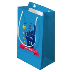 Sacola Para Presentes Pequena Dia de os pais Personalizado de Nome Personalizado
