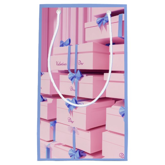 Sacola Para Presentes Pequena Dia do namorados - Extravaganza (Frente)