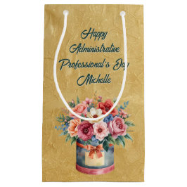 Sacola Para Presentes Pequena Dia do Profissional Administrativo Elegante em Our