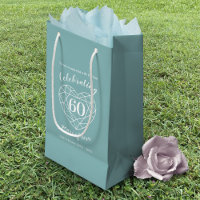 Diamond Anniversário 60 anos bolsa de presente da