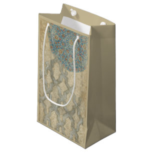 Sacola Para Presentes Pequena Disposição Floral Decorativa De Tapeçaria De Pr