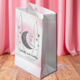 Sacola Para Presentes Pequena Dois O segundo aniversário Da Lua Pequeno Saco Sac