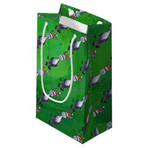 Sacola Para Presentes Pequena Donkey Christmas
