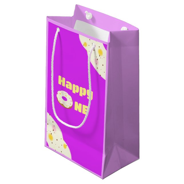 Sacola Para Presentes Pequena Donut gostoso (Frente inclinada)