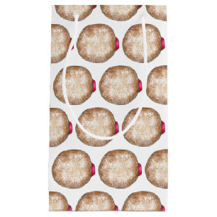 Sacola Para Presentes Pequena Donuts Recheados Feliz Hanukkah Chanukah Sufganiya