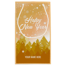 Dourada neve branca Natal pacífico da floresta no