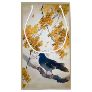 Sacola Para Presentes Pequena Dove in Fall, Watanabe Seitei