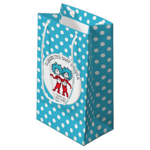 Sacola Para Presentes Pequena Dr. Seuss Coisa Um Coisa Dois Gêmeos Chamada de