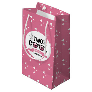 Sacola Para Presentes Pequena Duas Legal Festas de segundo aniversário de Menina