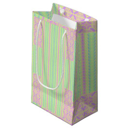 Sacola Para Presentes Pequena Easter Pastel Cross Design Gift Bag