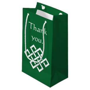 Sacola Para Presentes Pequena Elegância Chinesa em Saco Verde para Presentes