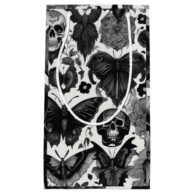 Sacola Para Presentes Pequena Elegância Gótica (Frente)