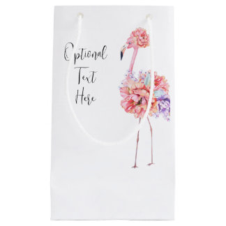 Sacola Para Presentes Pequena Elegant Flamingo Gift Bag