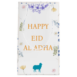 Sacola Para Presentes Pequena Elegant Floral Eid al-Adha 