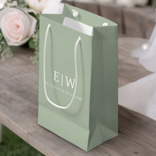 Sacola Para Presentes Pequena Elegante Profissional Símbolo Simples Minimalista