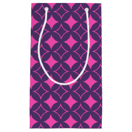 Sacola Para Presentes Pequena Embarcação rosa e roxa